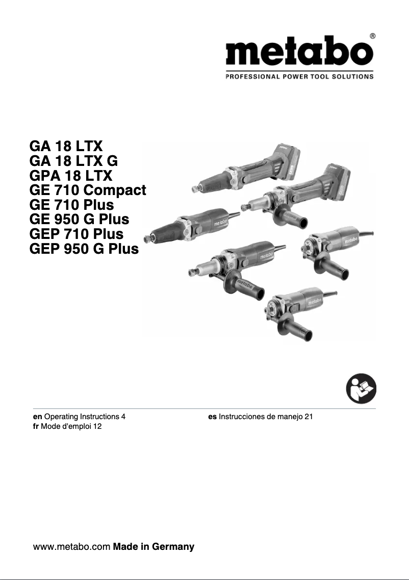 Image de la première page du manuel de l'appareil GPA 18 LTX
