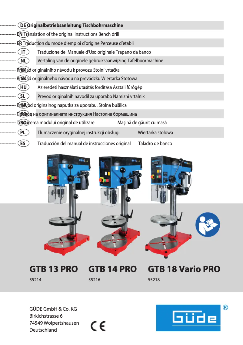 Image de la première page du manuel de l'appareil GTB 13 PRO