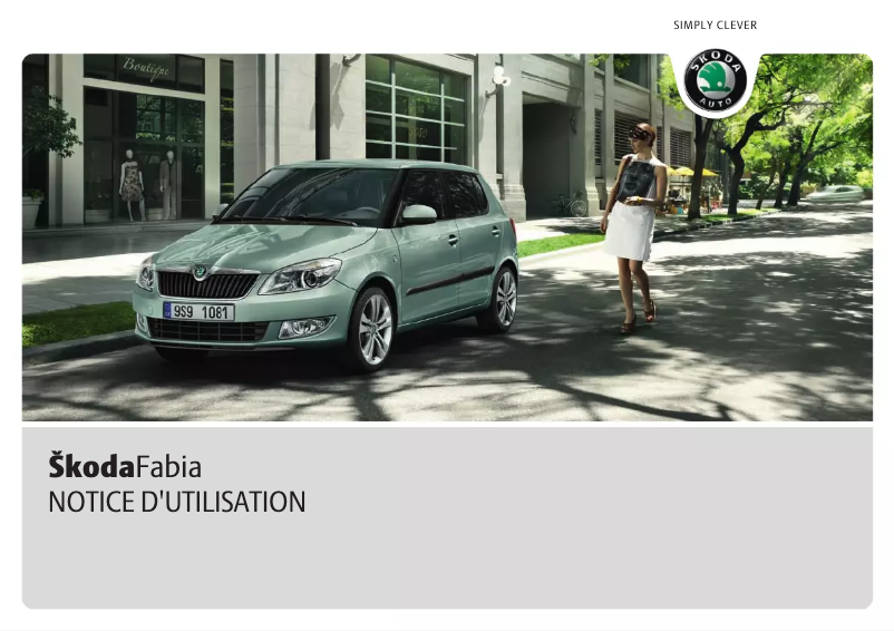 Image de la première page du manuel de l'appareil Fabia (2010)