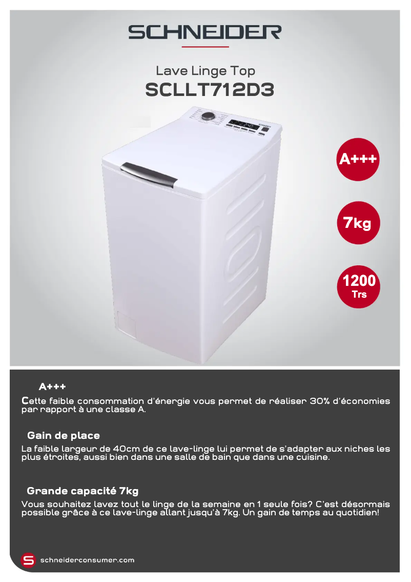 Image de la première page du manuel de l'appareil SCLLT712D3