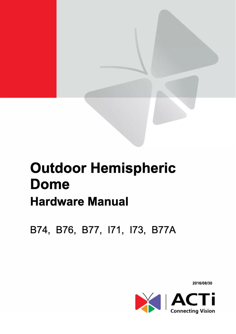 Image de la première page du manuel de l'appareil B77