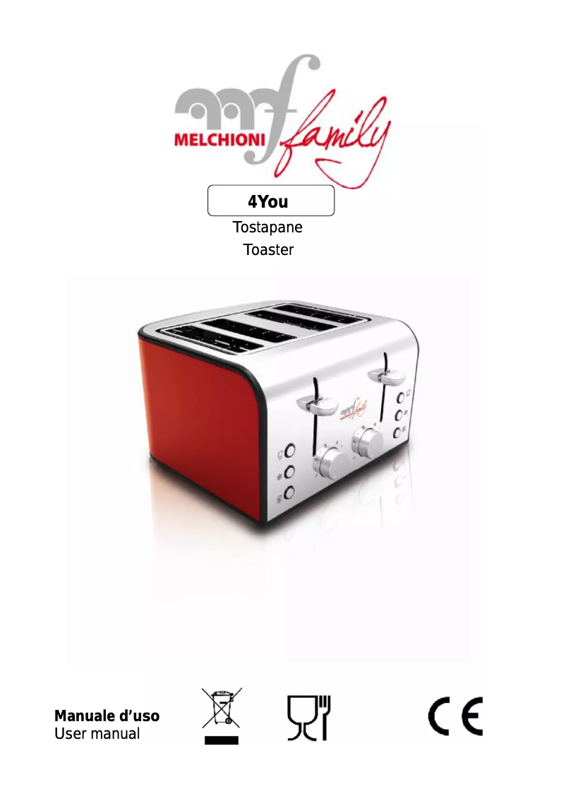 Page 1 de la notice Manuel utilisateur Melchioni 4YOU