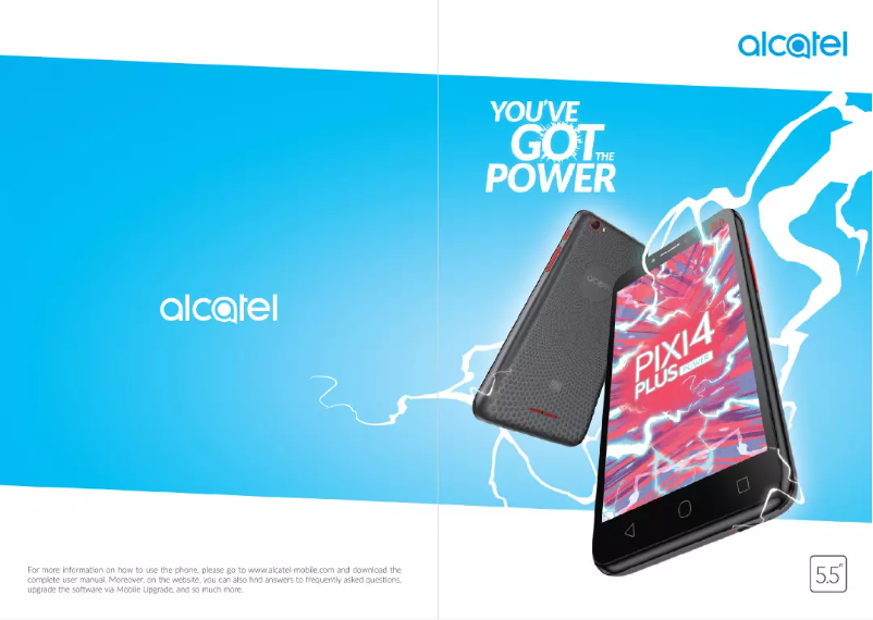 Page n°1 - Manuel utilisateur Alcatel Pixi 4 Plus Power