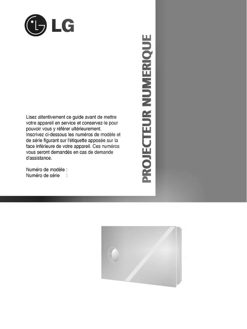 Page 1 de la notice Manuel utilisateur LG AN110B