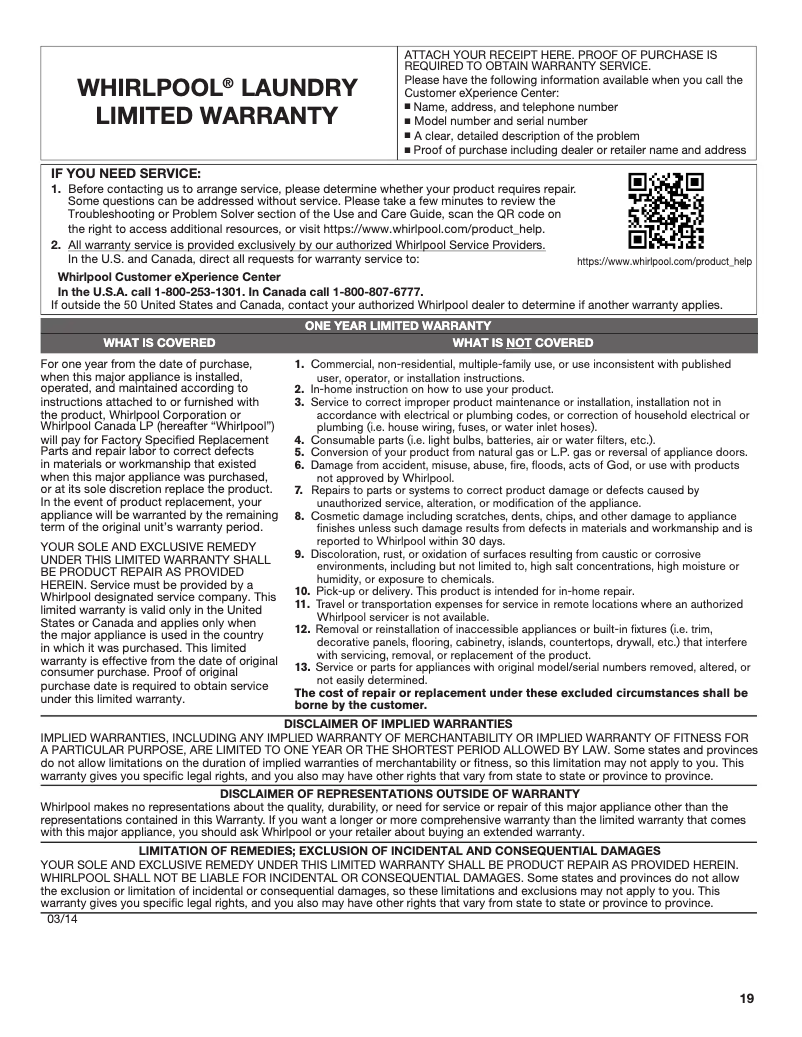 Image de la première page du manuel de l'appareil WTW8500D