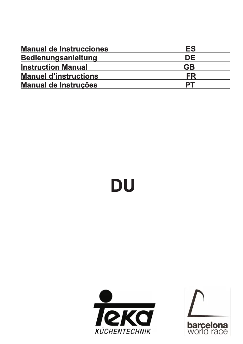 Image de la première page du manuel de l'appareil DU 90