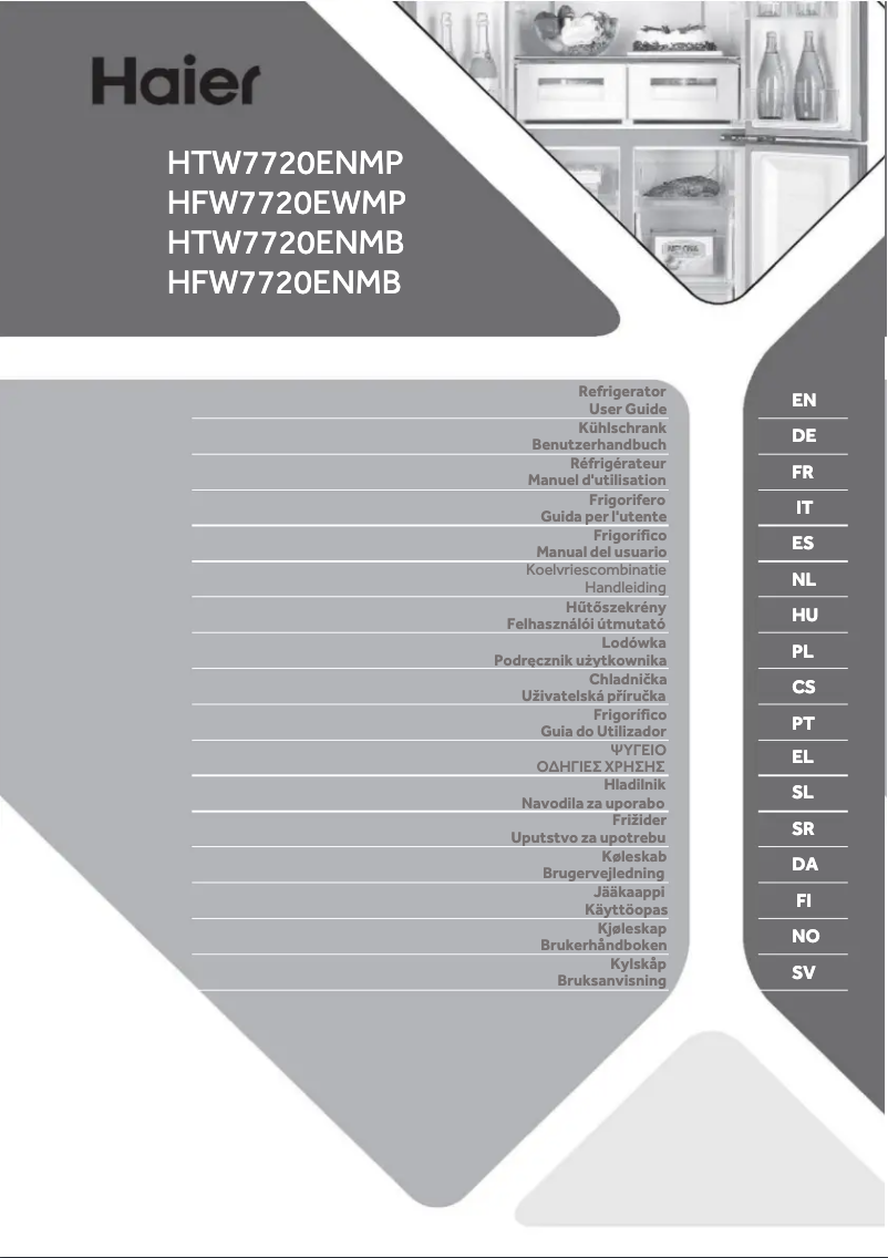 Page n°1 - Label énergétique Haier HFW7720EWMP
