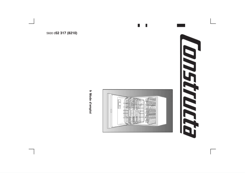 Page 1 de la notice Manuel utilisateur Constructa CG 563J7