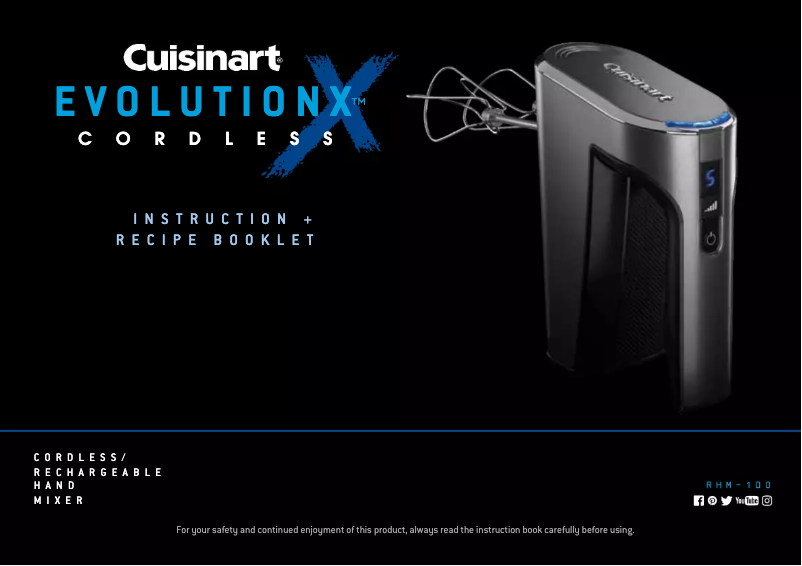 Image de la première page du manuel de l'appareil EvolutionX Cordless RHM-100