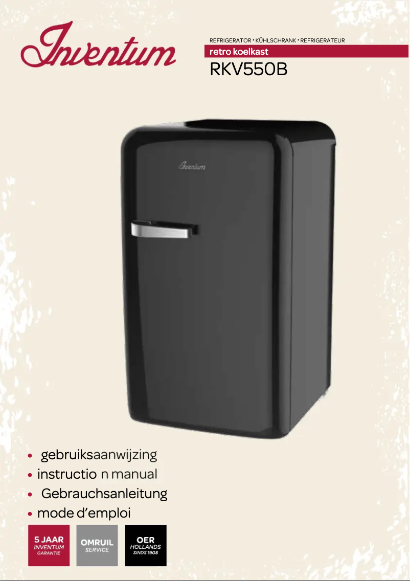 Image de la première page du manuel de l'appareil RKV550B