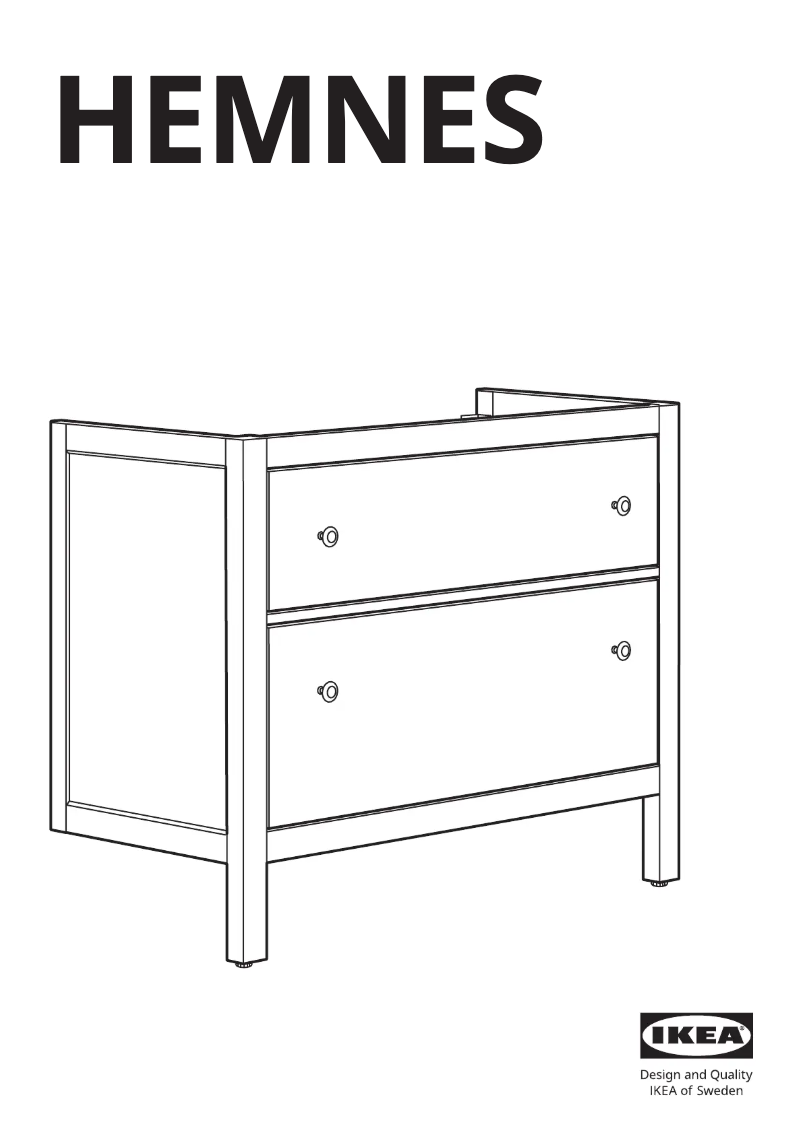 Page 1 de la notice Manuel utilisateur Ikea HEMNES 603.487.95