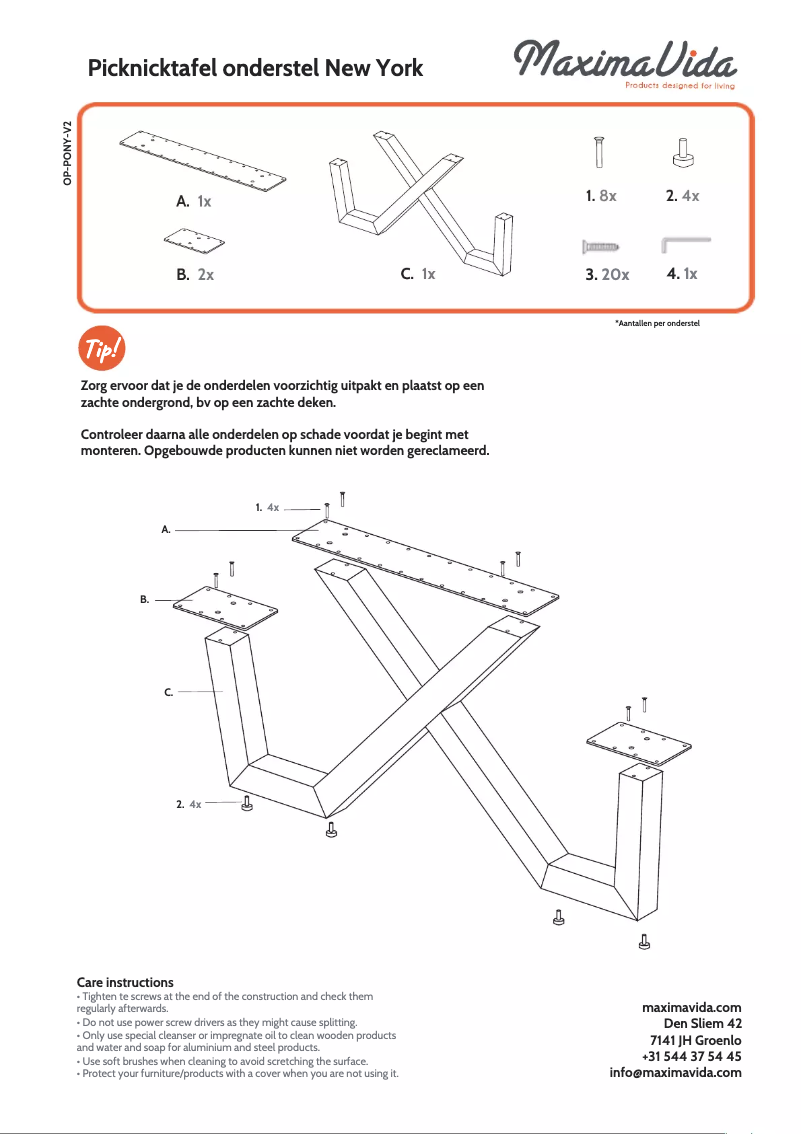 Page 1 de la notice Manuel utilisateur MaximaVida New York