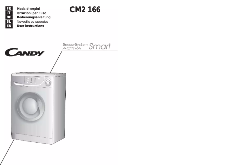 Page 1 de la notice Manuel utilisateur Candy CM2 166/1-86S