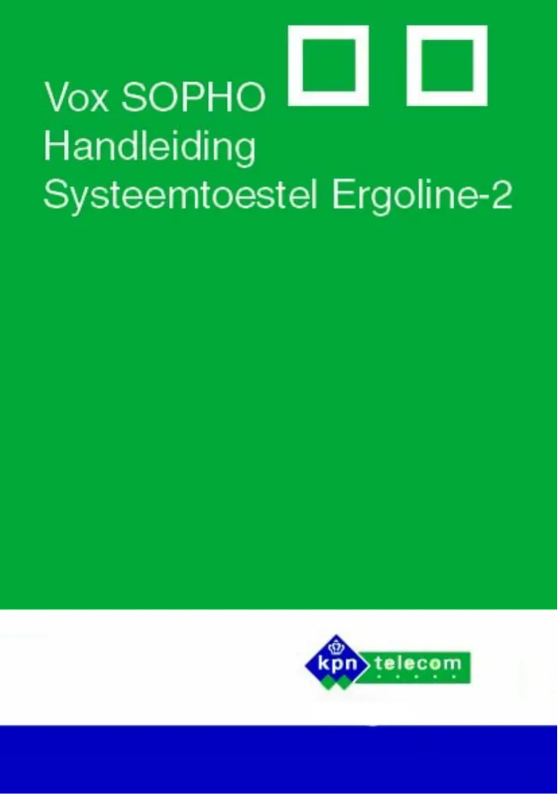 Page 1 de la notice Manuel utilisateur Philips Ergoline 2