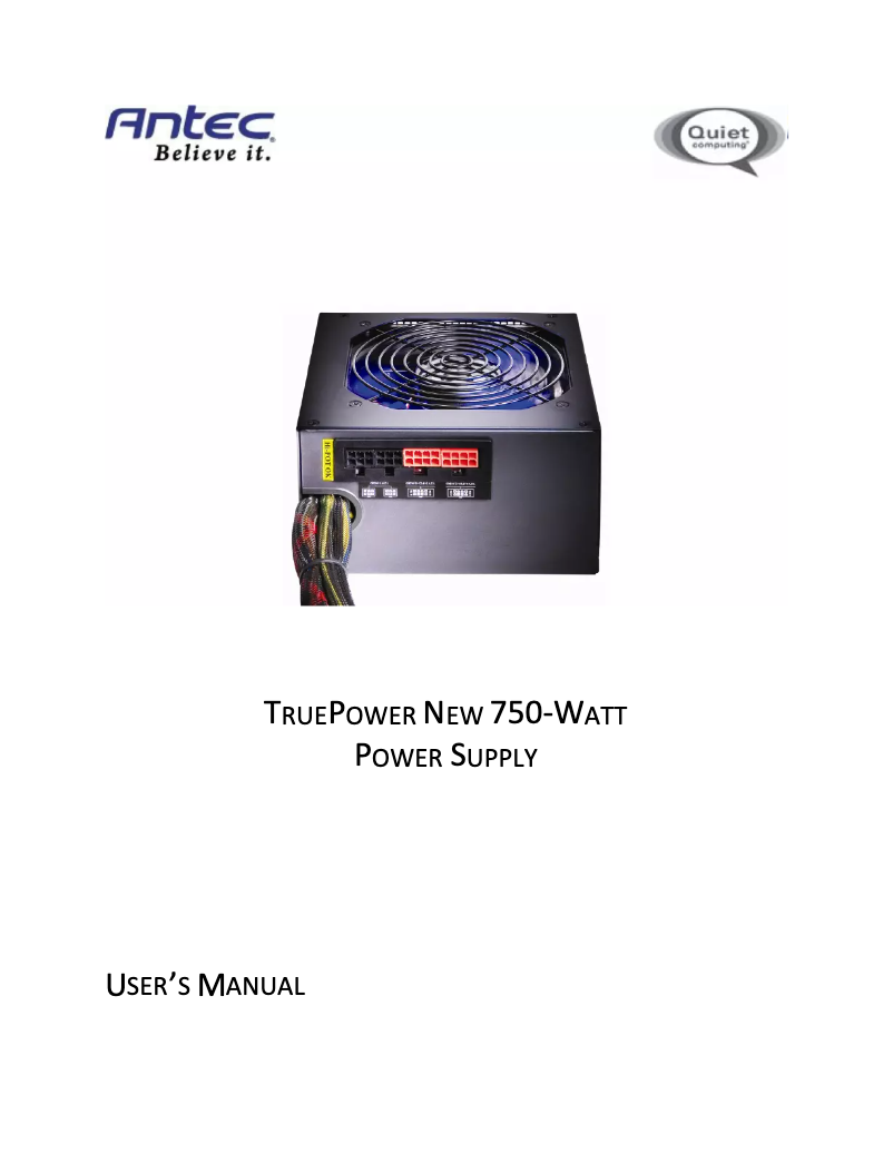 Image de la première page du manuel de l'appareil TP-750C