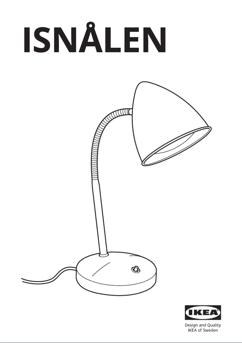 Page 1 de la notice Manuel utilisateur Ikea ISNÅLEN 305.200.18