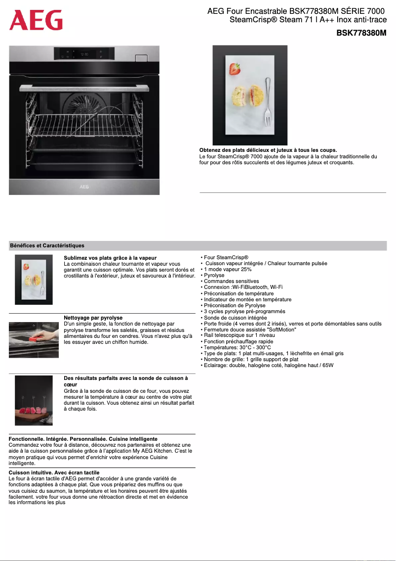 Image de la première page du manuel de l'appareil BSK778380M