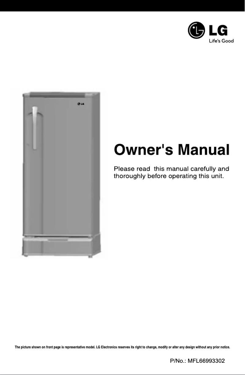 Page 1 de la notice Manuel utilisateur LG GL-205KALC5