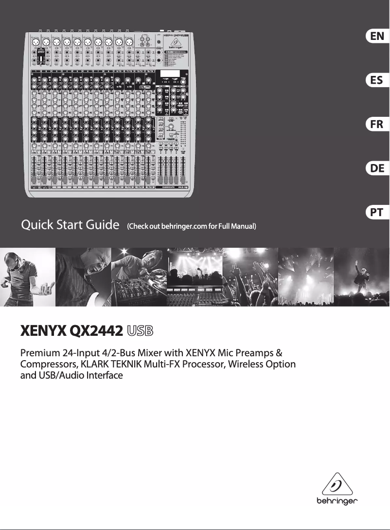 Image de la première page du manuel de l'appareil QX2442USB