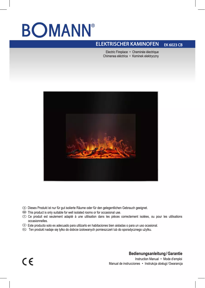 Page 1 de la notice Manuel utilisateur Bomann EK 6023 CB