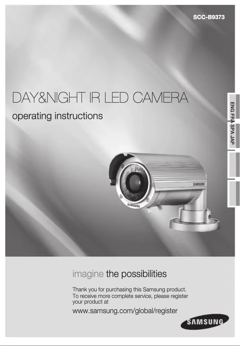 Image de la première page du manuel de l'appareil SCC-B9373