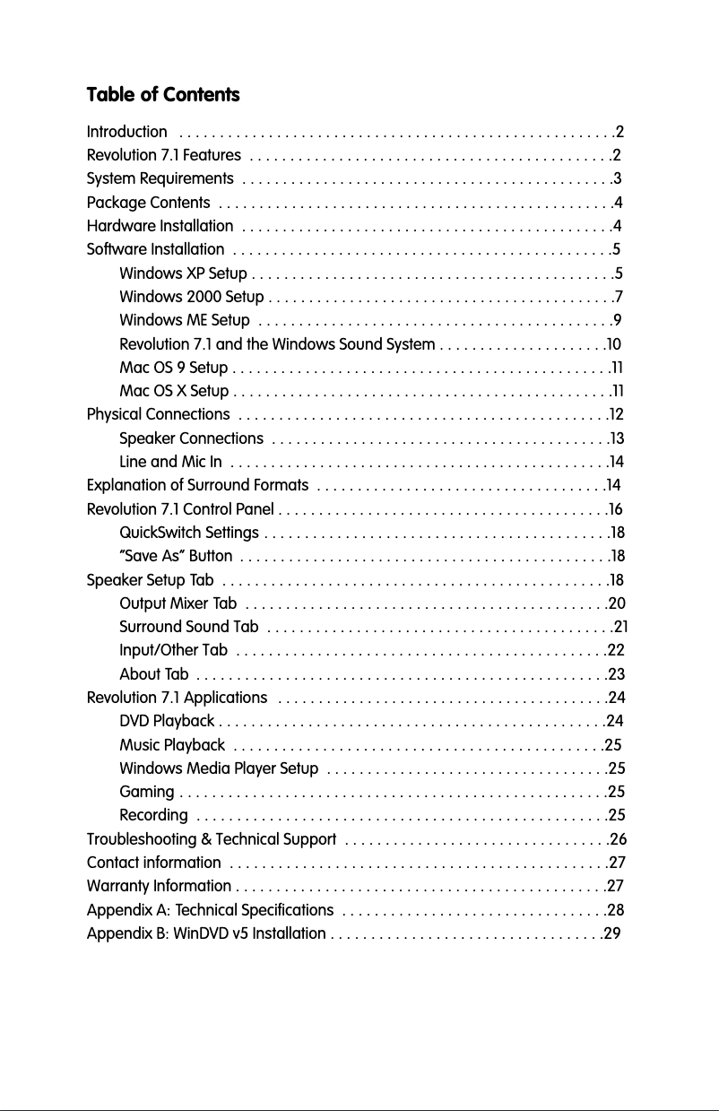 Image de la première page du manuel de l'appareil Revolution 7.1