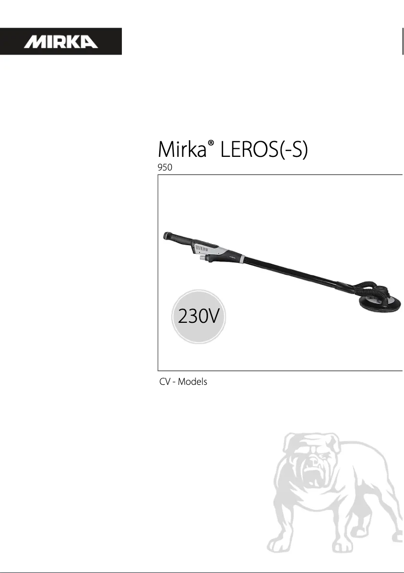 Página 1 del manual Manual de usuario Mirka LEROS 950CV
