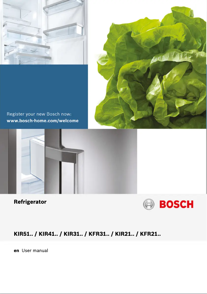 Page n°1 - Manuel utilisateur Bosch KIR41AF30G
