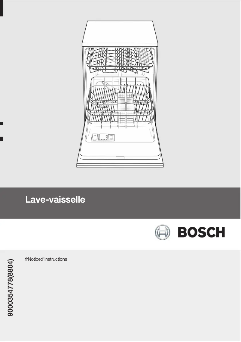 Page 1 de la notice Manuel utilisateur Bosch SGI55E82EU