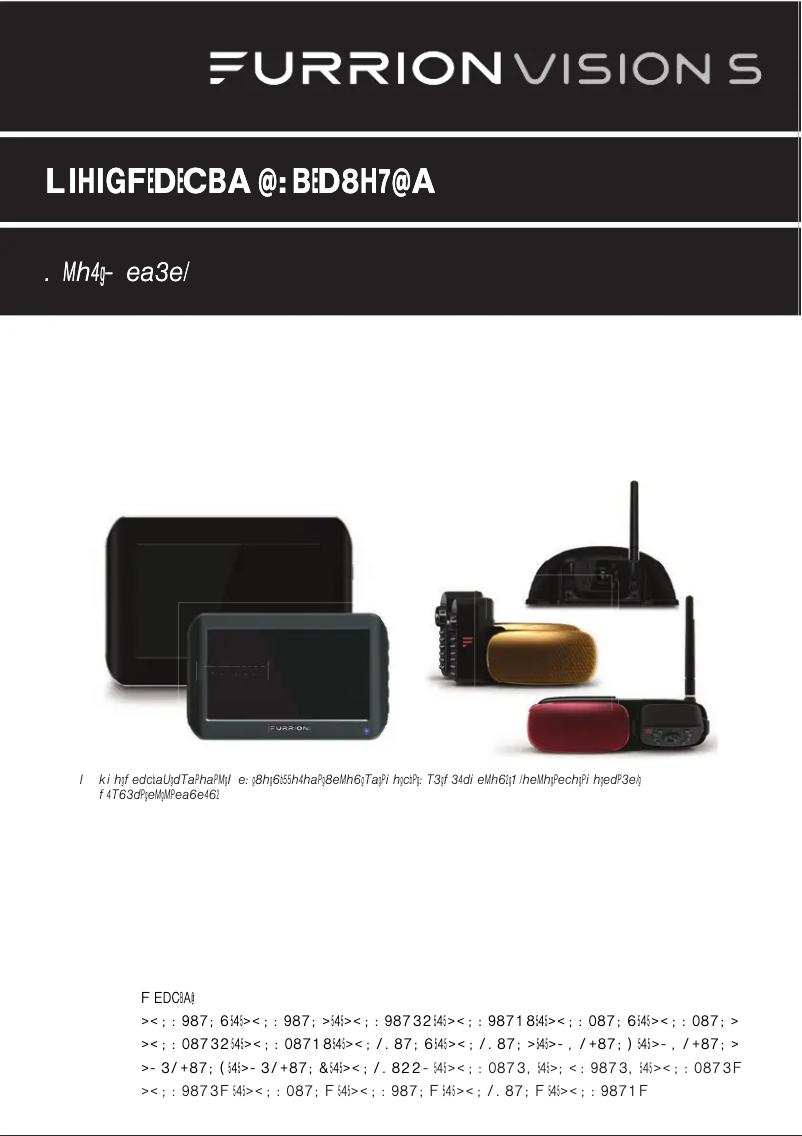 Image de la première page du manuel de l'appareil Vision S FCN48TASF