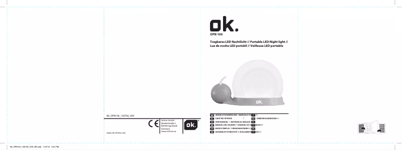 Página 1 del manual Manual de usuario OK OPN 100