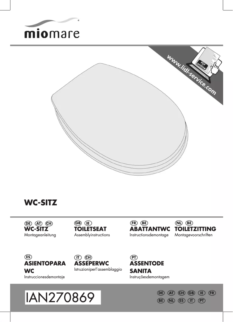 Page 1 de la notice Manuel utilisateur Miomare IAN 278947