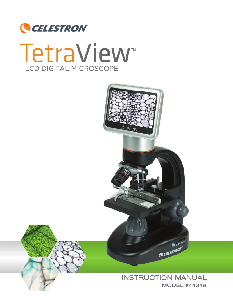 Page 1 de la notice Manuel utilisateur Celestron TetraView 44347