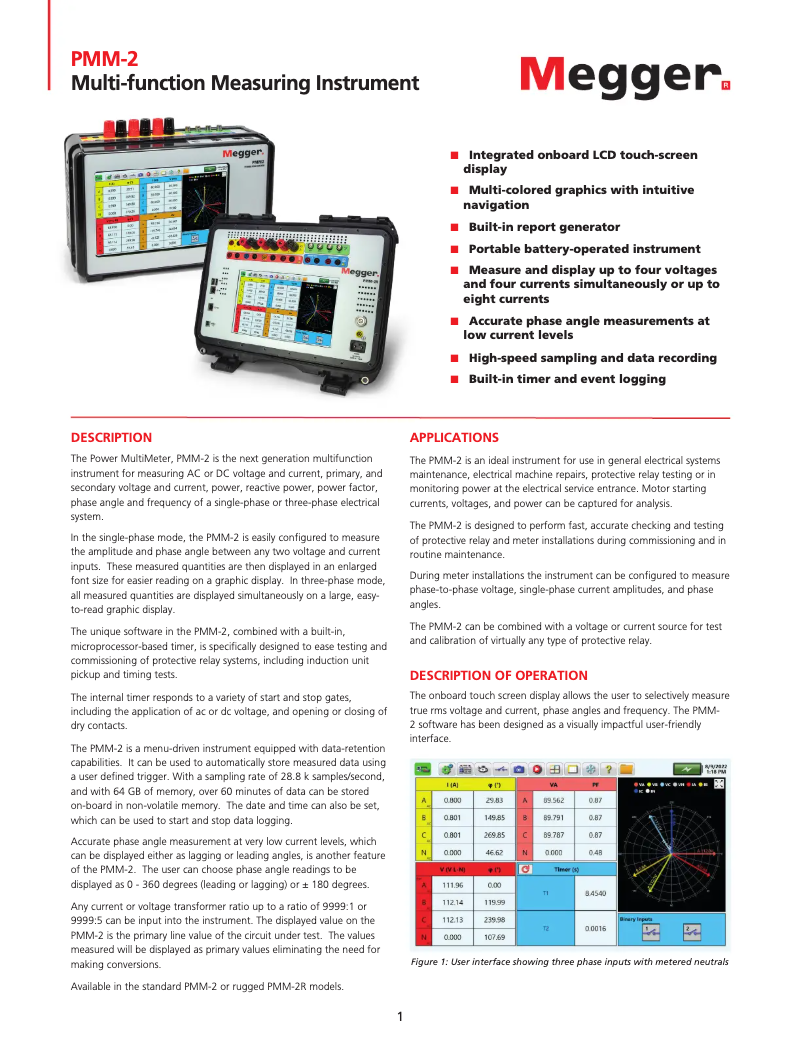 Image de la première page du manuel de l'appareil PMM-2