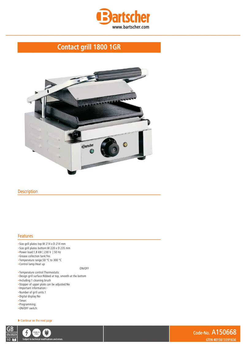 Imagen de la primera página del manual del dispositivo A150668