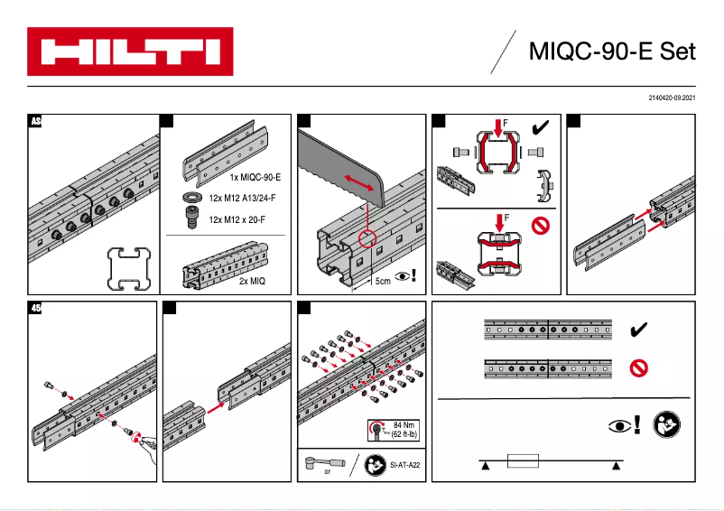 Page 1 de la notice Manuel utilisateur Hilti MIQC-E