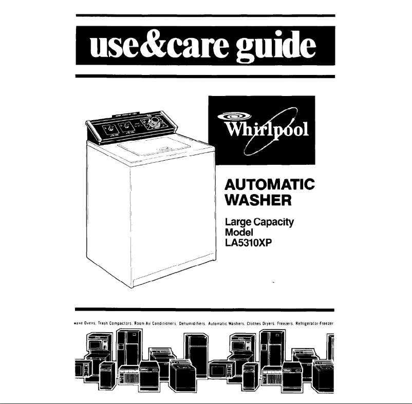 Page n°1 - Manuel utilisateur Whirlpool LA5310XP