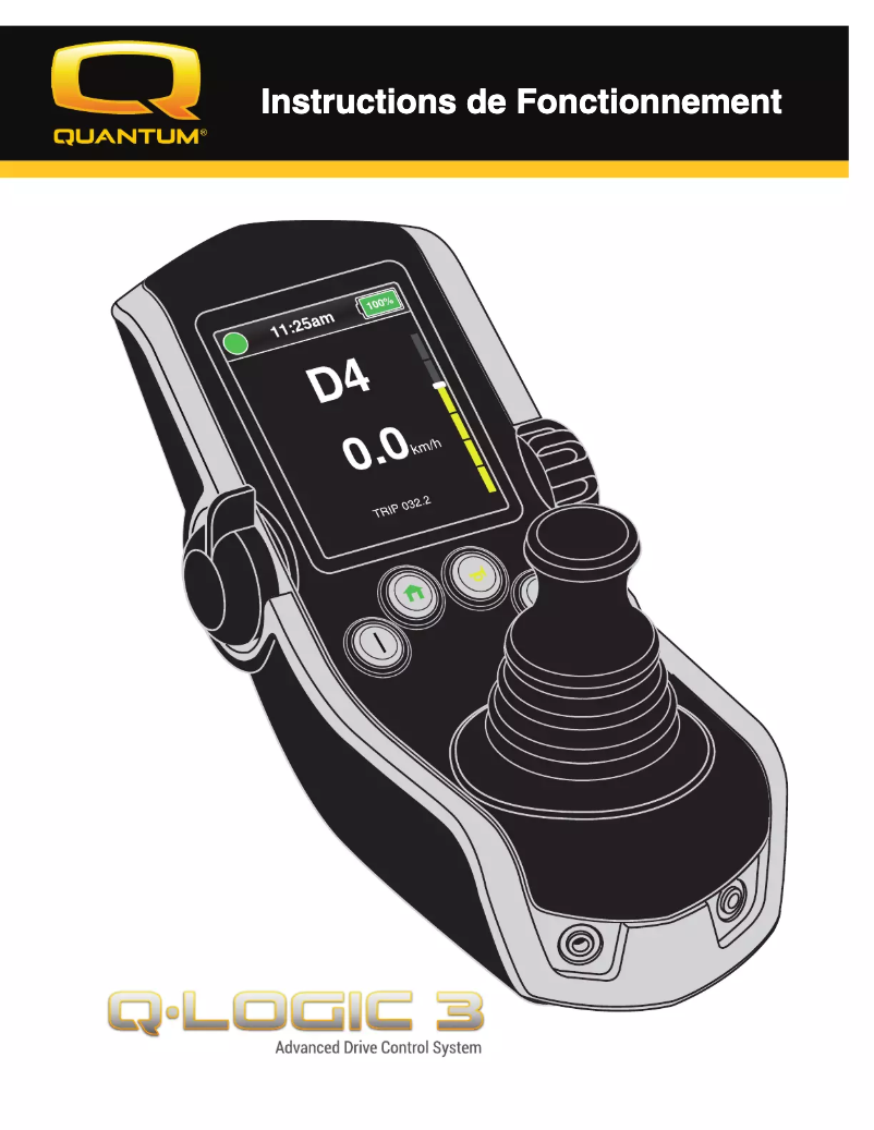 Page 1 de la notice Manuel utilisateur Quantum Q-Logic 3