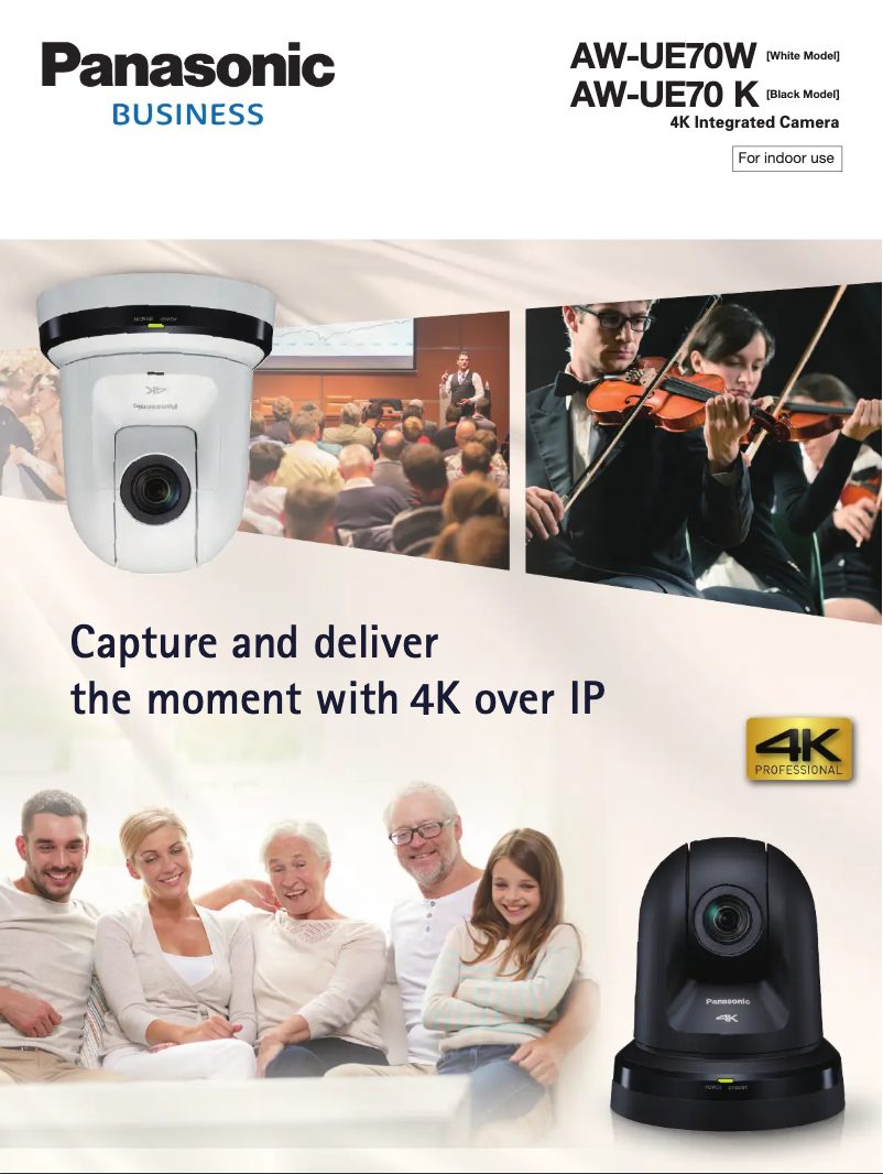 Page 1 de la notice Brochure Panasonic AW-UE70