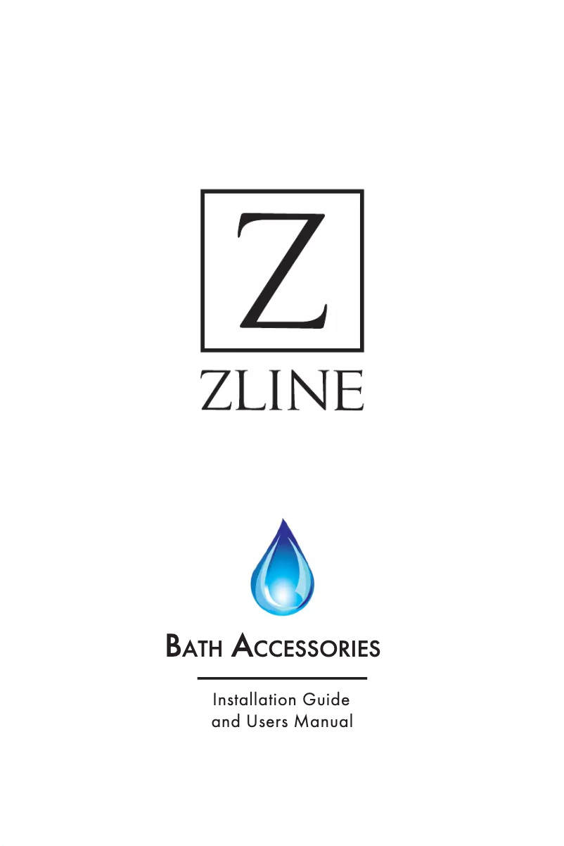 Page 1 de la notice Manuel utilisateur ZLine BLS-BFW-PG