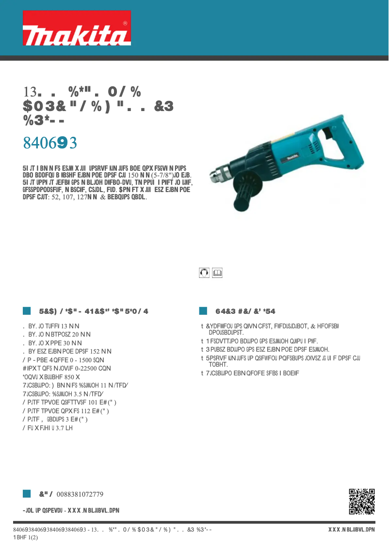 Image de la première page du manuel de l'appareil 8406X3