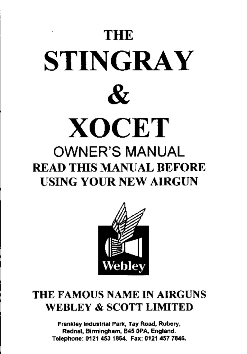 Página 1 del manual Manual de usuario Webley Stingray & Xocet