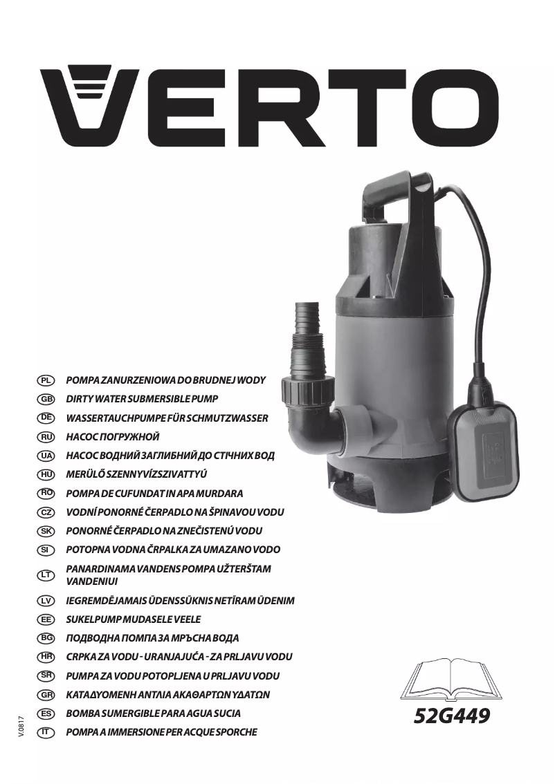 Page 1 de la notice Manuel utilisateur Verto 52G449