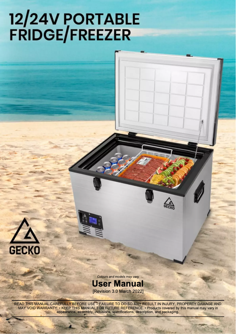 Page 1 de la notice Manuel utilisateur Gecko GEK-105G