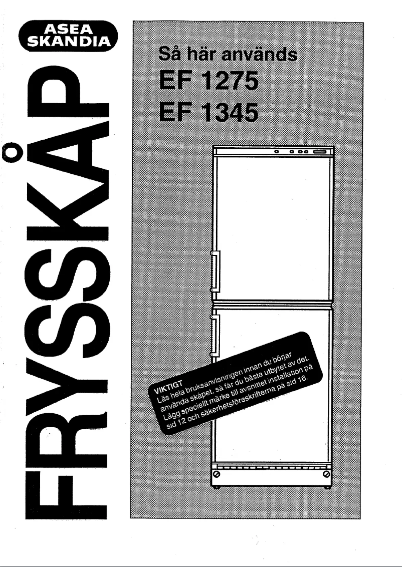 Page 1 de la notice Manuel utilisateur Cylinda EF 1345