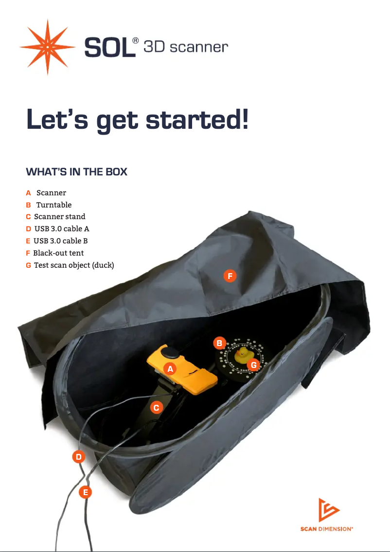 Imagen de la primera página del manual del dispositivo SOL CA73A