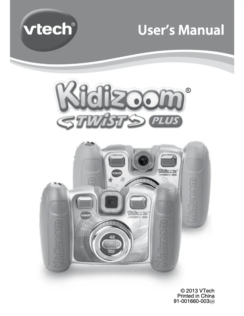 Page n°1 - Manuel utilisateur Vtech Kidizoom Twist Plus