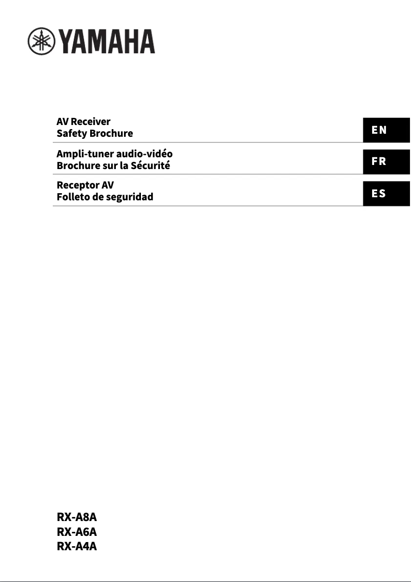 Image de la première page du manuel de l'appareil MusicCast Aventage RX-A4A