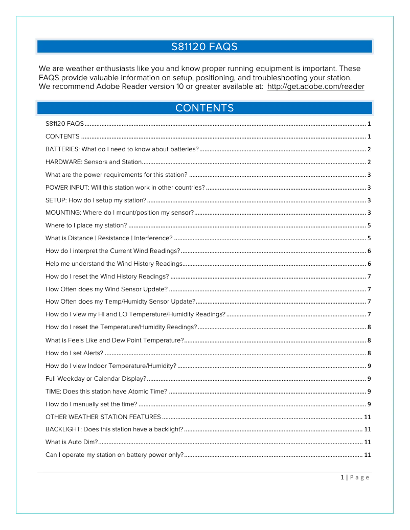 Image de la première page du manuel de l'appareil S81120