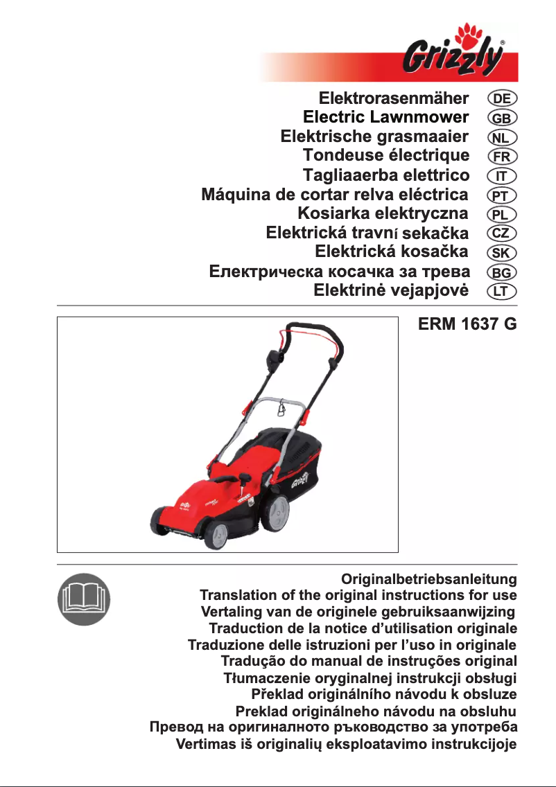 Page 1 de la notice Manuel utilisateur Grizzly ERM 1637 G